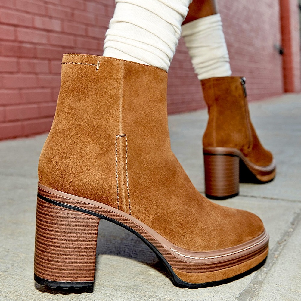 Steve Madden Shaniya Bootie Brown Suede - SIZE 8